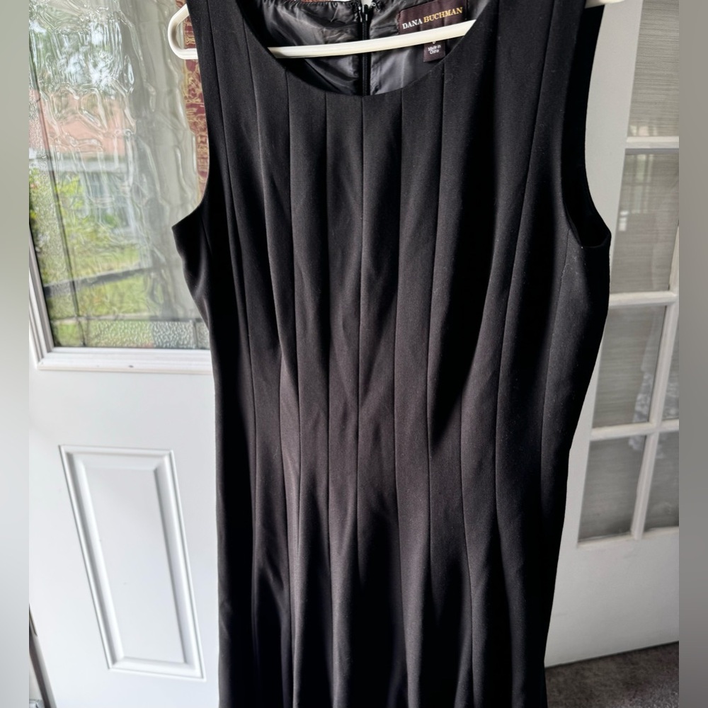 Dana Buchman pleated flare dress